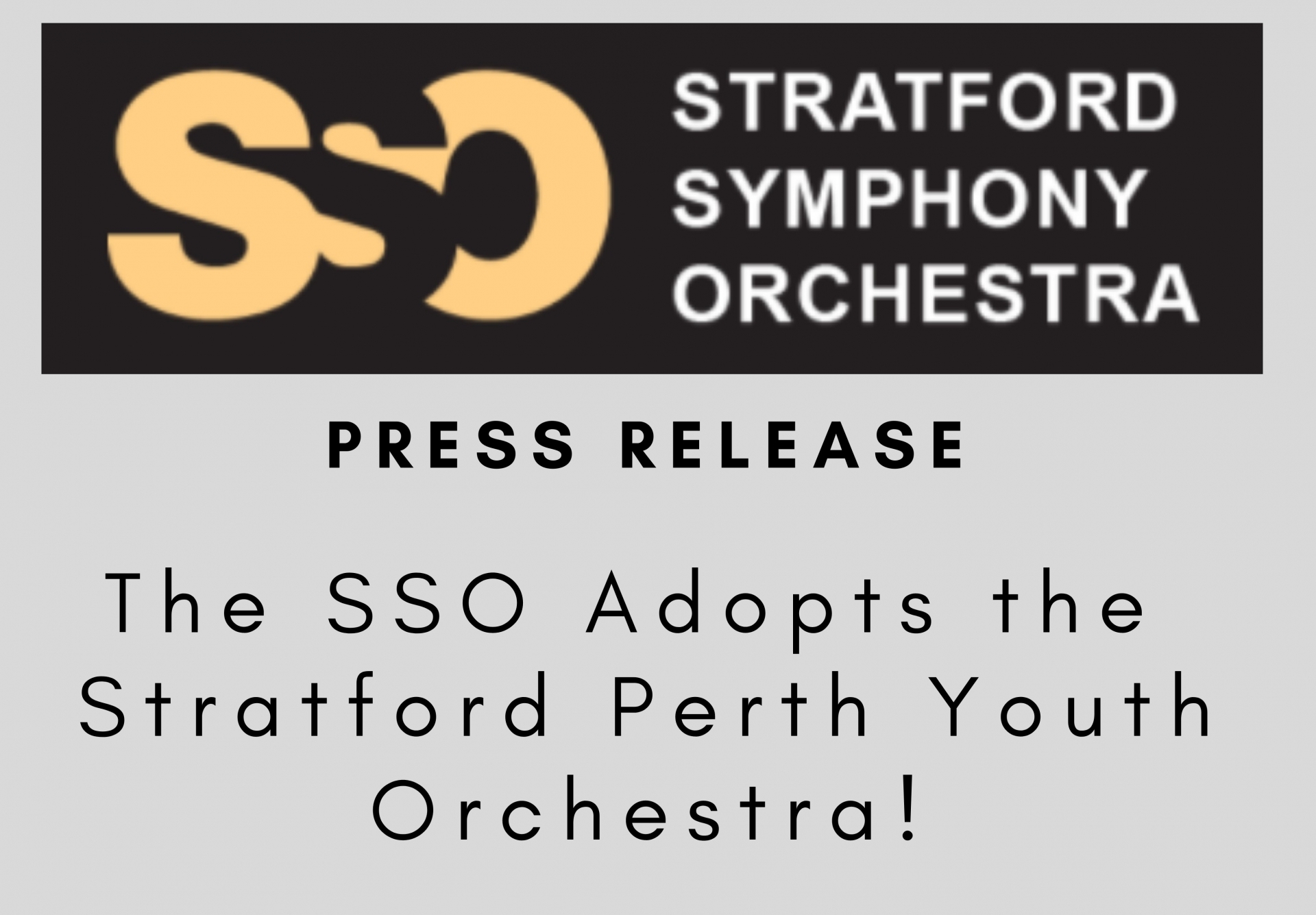 The SSO Adopts the Stratford Perth Youth  Orchestra!